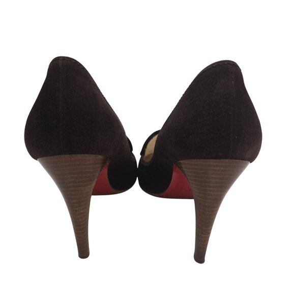 Christian Louboutin Vintage Steva Suede Leather Tassel Pumps Size 38.5/US 8.5 - Picture 6 of 11